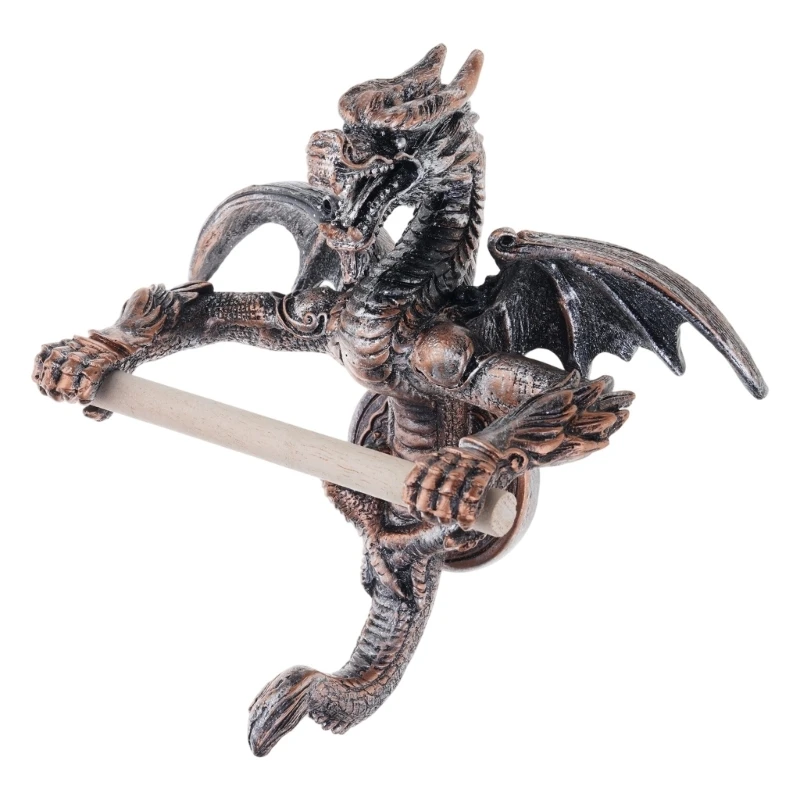 Unique Dragon Toilet Paper Roll Holder Bathroom Toilet Paper Stand Shelf L43B