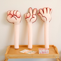 Rock Paper Scissors Game Props Stuffed Plush Toys Simulation Hands Shape Pillow Home Dcero