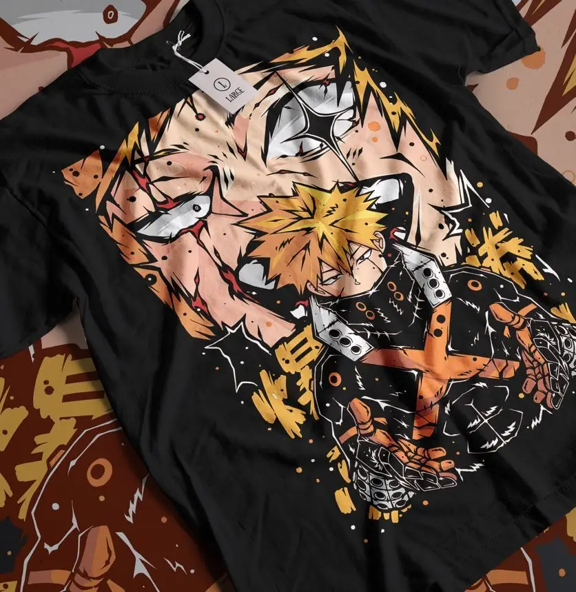 Bakugo Katsuki,My Hero,Boku No Hero Bakugou,Kacchan, Anime,Unisex Shirt