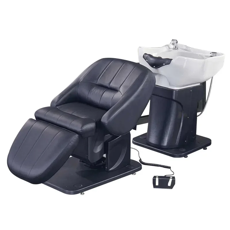for Electric Lift Shampoo Bed Hair Salon Special Split Rotating High End Japanese Semi Lying Flush Bed