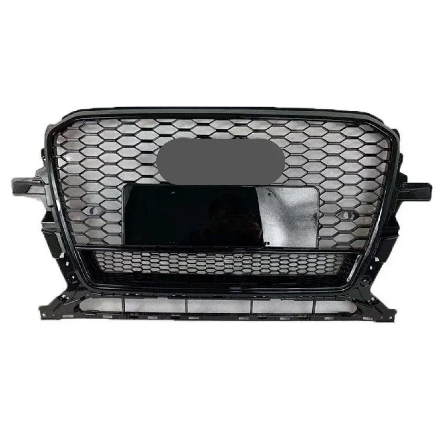 For Q5 Style Front Sport Hex Mesh Honeycomb Hood Grill Black For Audi Q5/SQ5 8R 2013 2014 2015 2016 2017 Auto Accessories tools