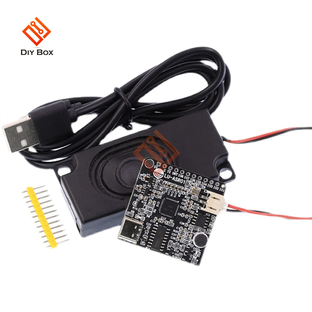 LU-ASR01 Intelligent Voice Recognition Module Voice Board VRM 5V Power Supply USB 3W Power Amplifier 8Ω Smart Home Appliances