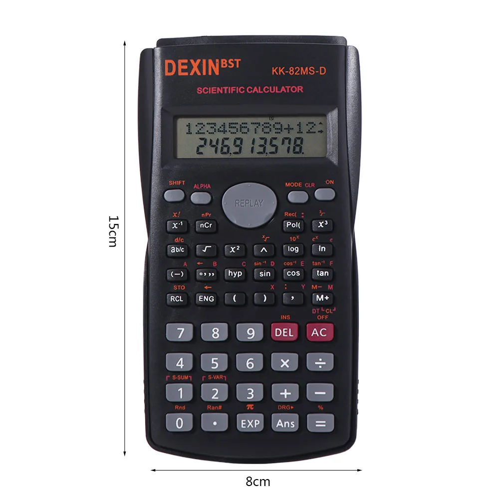 12 Digits Display Scientific Calculator 2-Line Screen Big Screen 240 Functions Calculator Multifunctional Portable
