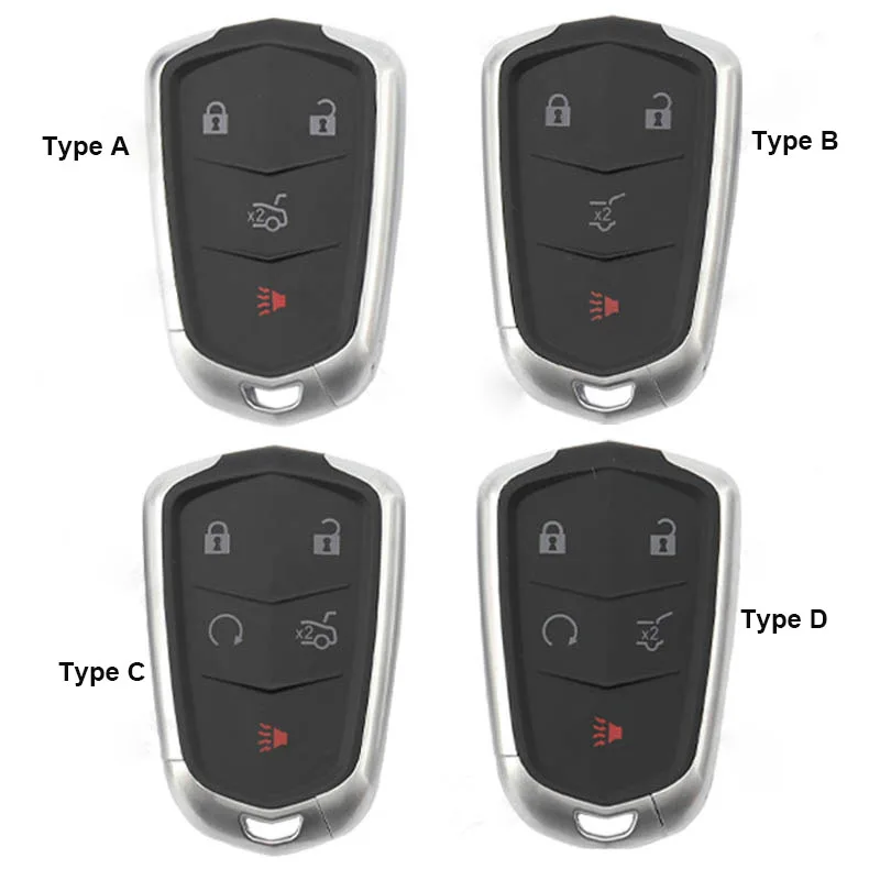 

Smart Remote Key Shell for Cadillac SRX XTS ATS XT4 XT5 CT6 Blank Key Case with Emergency Insert Key Blade