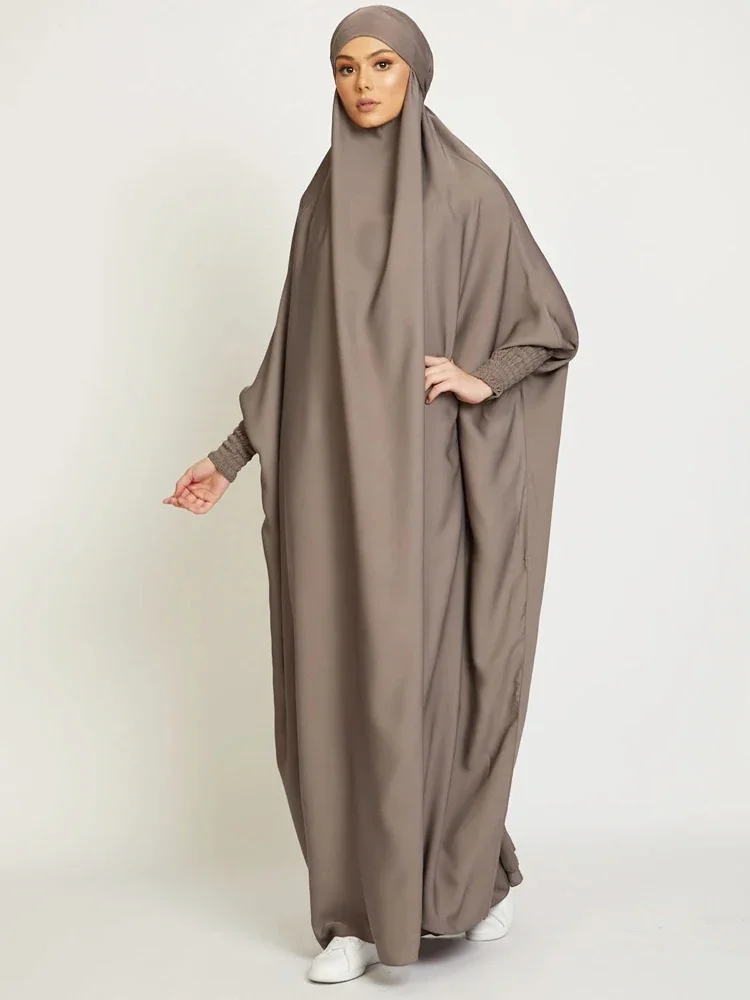 Muslimische Frauen Jilbab Gebet Kleid Hijab Mit Kapuze Abaya Ramadan Eid Islamische Kleidung Dubai Saudi Schwarz Robe Türkische Modi Kleider