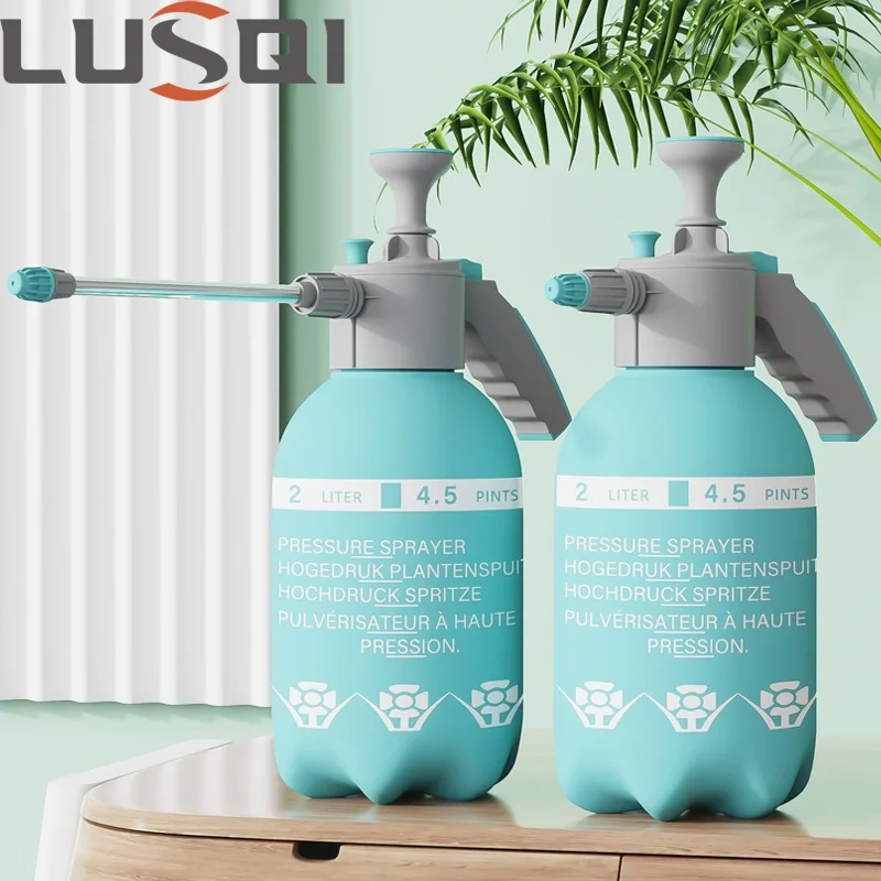 LUSQI 2L Large Capacity Thickened Air Pressure Hand Spray Bottle Home Gardening Watering Cleaning Disinfecting Spray Bottle