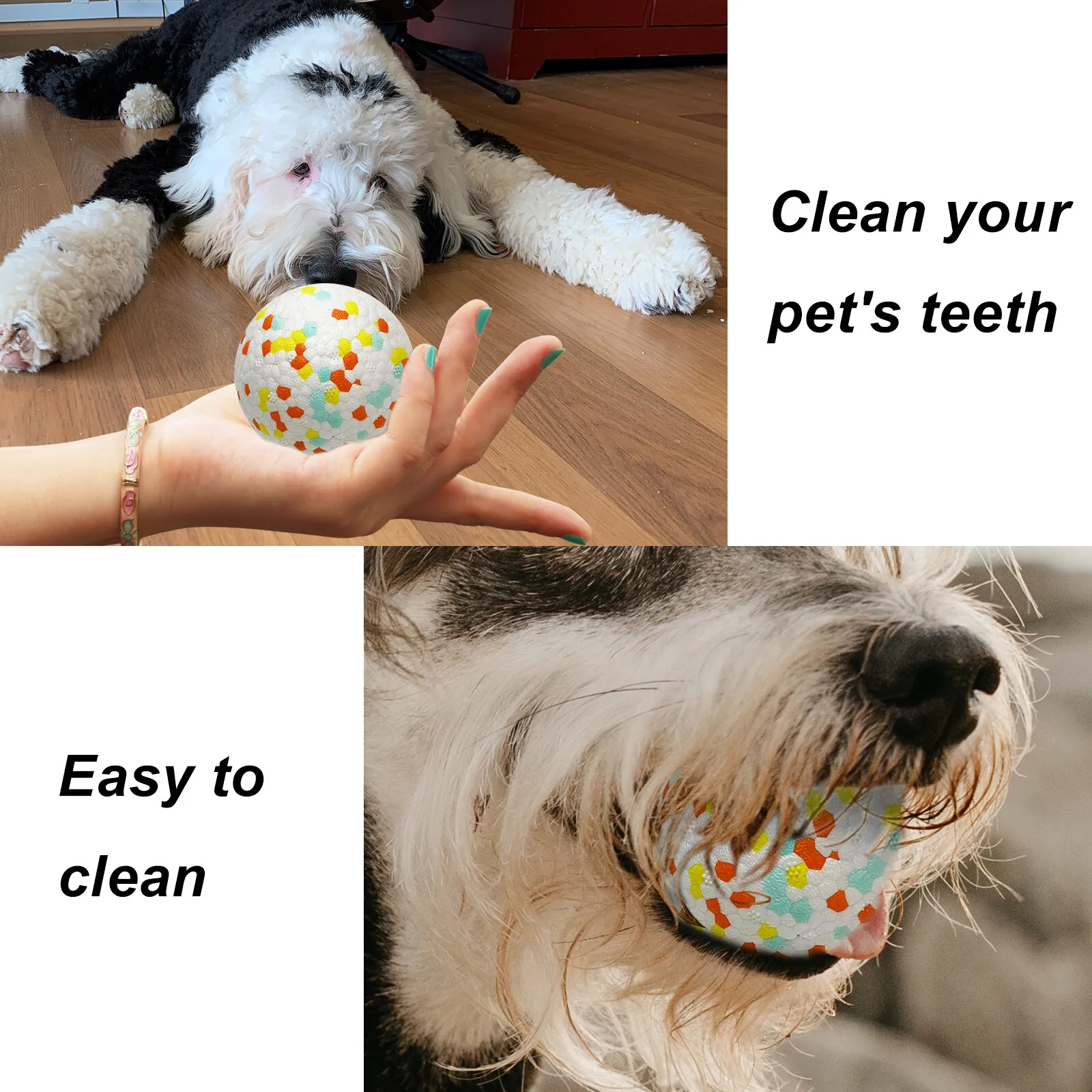 Pet Dog Toy Ball Toys Multicolor Cleaning Teeth Grinding ETPU Bite Resistance 2.5inch/3inch Floatable High Elastic