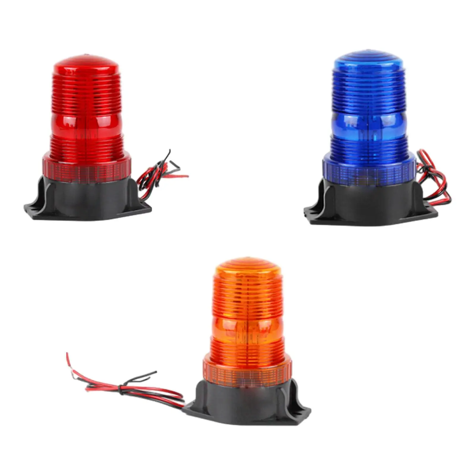 Waterproof LED Warning Light Emergency Beacon Strobe Signal Lamp ABS PC for Tractor Bus UTV