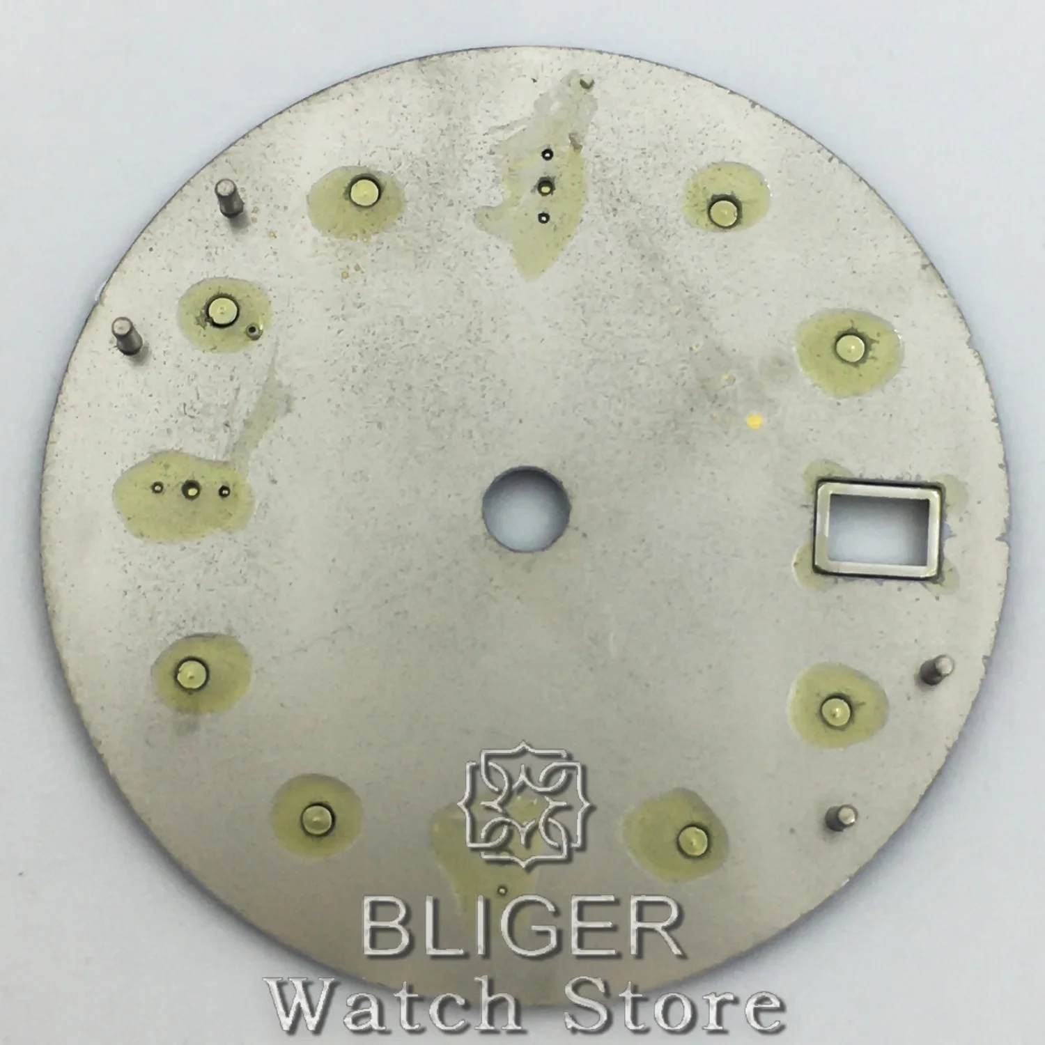 BLIGER 29 мм Lron Tiger's Eye Модифицированный циферблат для дайвинга Высокое качество Зеленый светящийся подходит для механизма NH34 NH35 может индивидуальный текст логотипа
