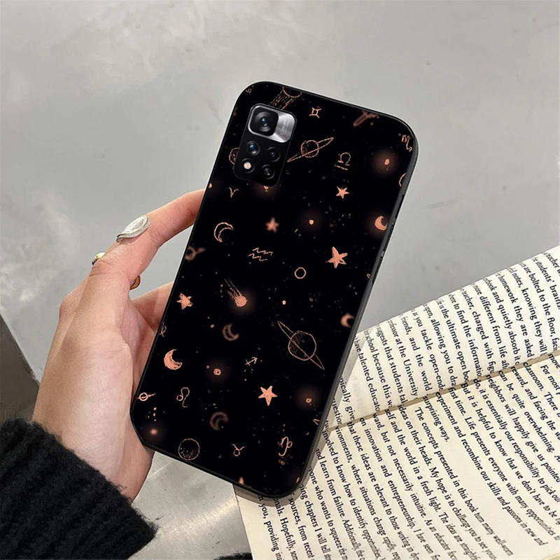 

Galaxy Space Moon Star Phone Case For Xiaomi Redmi note 13 12 Pro 11S 11 10 Pro 10S Note 12R 12S 12 13 Pro Redmi 10 13C 9C