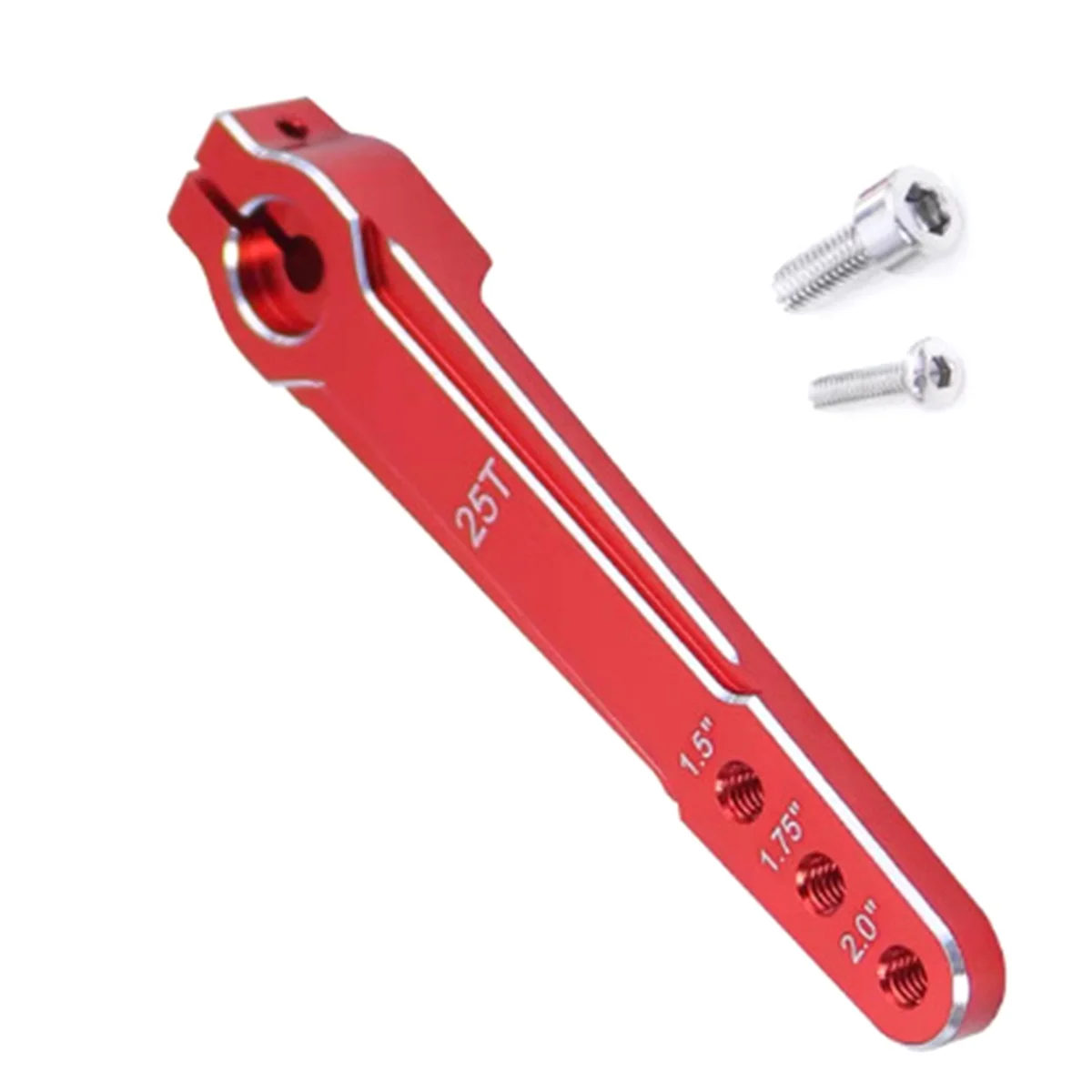 Aluminum 1.5 Inch 1.75 Inch 2.0 Inch 25T Extended Steering Servo Arm Horn M3 3 Hole for RC Car SCX10 RC Toy Parts Red