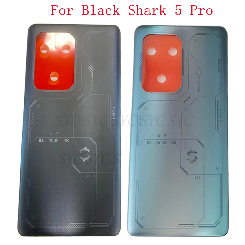 

Battery Cover Rear Door Case Housing For Xiaomi Black Shark 5 Pro Back Cover with Adhesive Sticker Logo Repair Parts