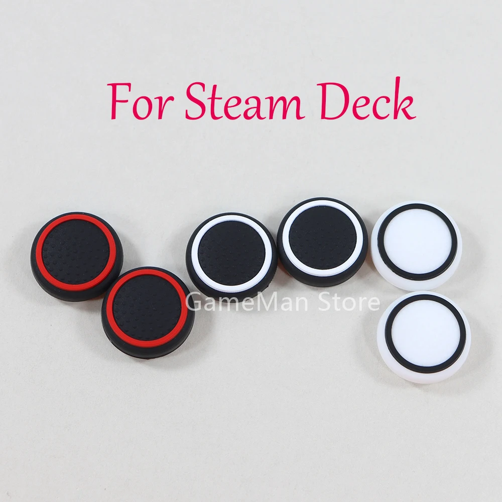 12pcs Replacement For Steam Deck Controller Non-slip Luminous Silicone Analog Thumb Stick Grip Joystick Cap