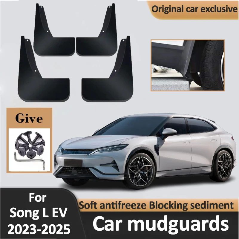 

Mudflaps For BYD Song L EV 2024 2023-2025 4Pcs Mudguards Mudguard Mud Flaps Splash Guard Anti-scratch Tuning Car Accessories