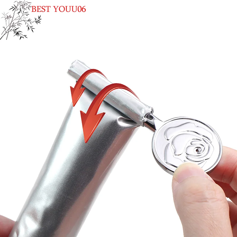 (YOUU06)Cast Iron Toothpaste Tube Squeezer, Manual Toothpaste Dispenser, Bathroom Accessory Metal Tube Wringer No Power Required