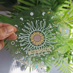 Suncather Glasfensteraufkleber, Regenbogen-DIY-Wanddekoration, PVC, Anti-Kollision, Klebstoff, Kindergeschenk 12 Hauptverkaufsaufkleber Arco Iris Fenster - №9