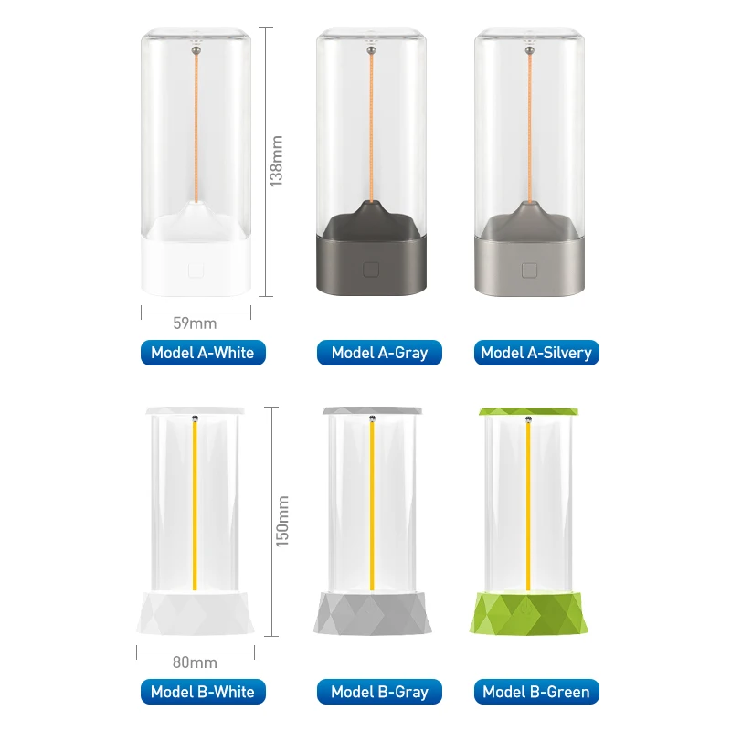 Multi Functional Magnetic Creative Night Light Rechargeable Ambient Table Lamp Touch Desk Lamp Creative Gift Room Decoration Bar