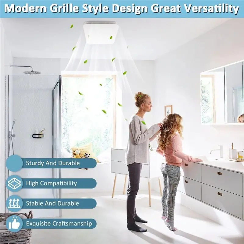 ABVG-For Nutone Broan FG701S Exhaust Bath Fan Grille Cover FG701S Universal Bathroom Exhaust Grille Cover
