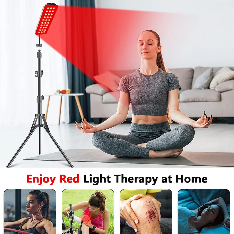 Red Light Healthcare Lamp 660nm and 850nm Wavelengths Large Coverage Infrared Lamp for Relieve Body Pain Optimize Health Gadgets