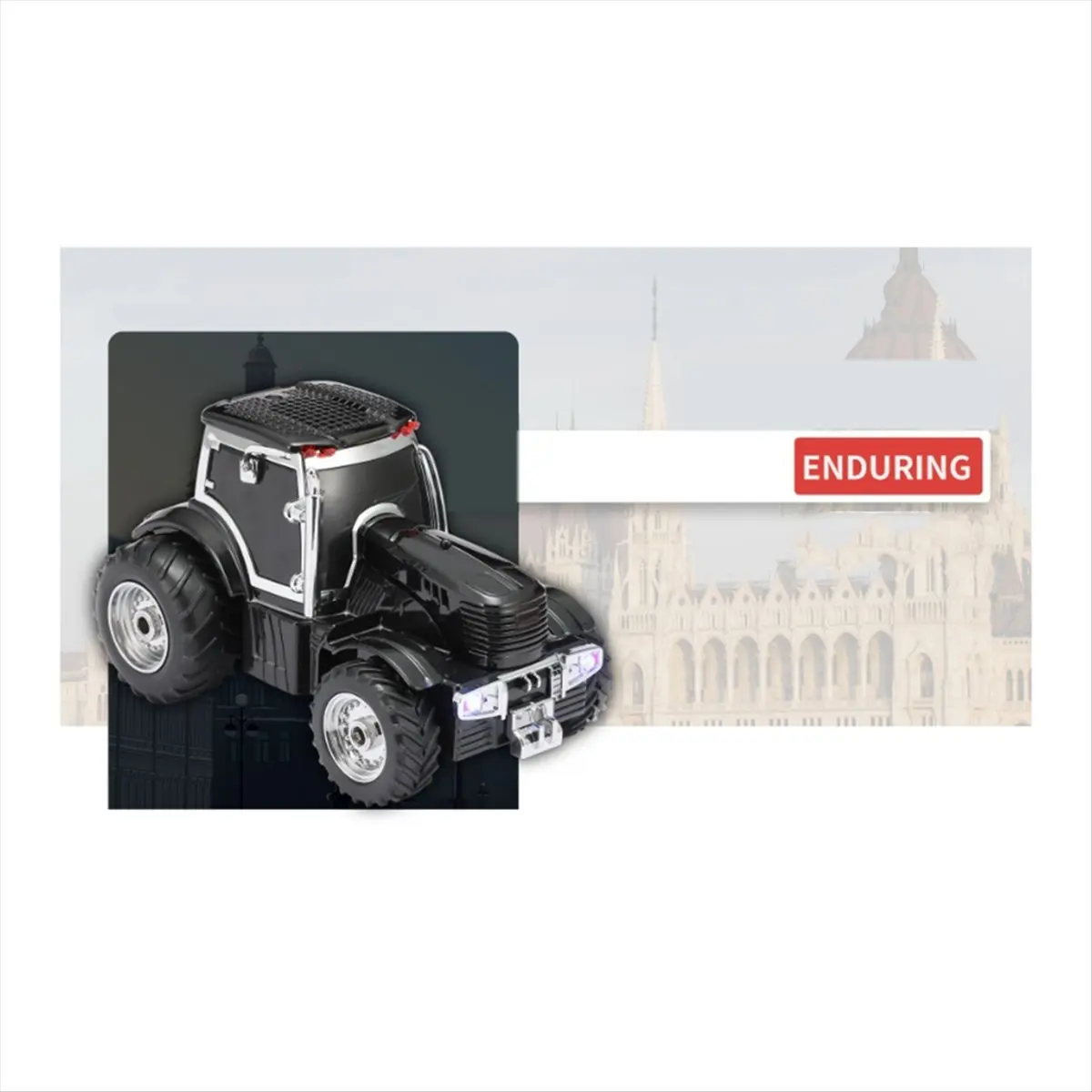 *A14E WS-560 Tractor Wireless Bluetooth Speaker -LED Light Support TF Card FM Radio Stereo Music Player Bluetooth Speaker C