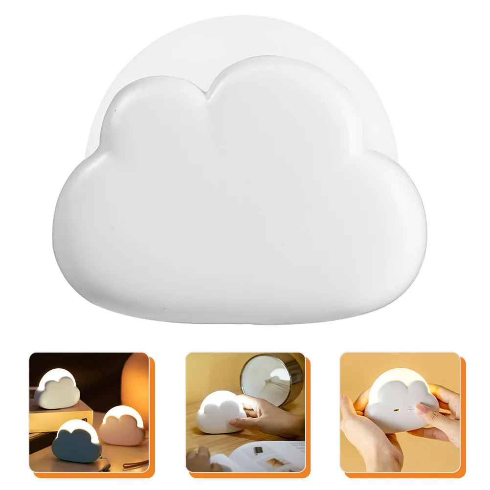 

Cloud Shape Rechargeable Nursing Light No Flicker No Blue Light 4 Gears Adjustable Bedside Night Lamp for Kids Bedroom Decor