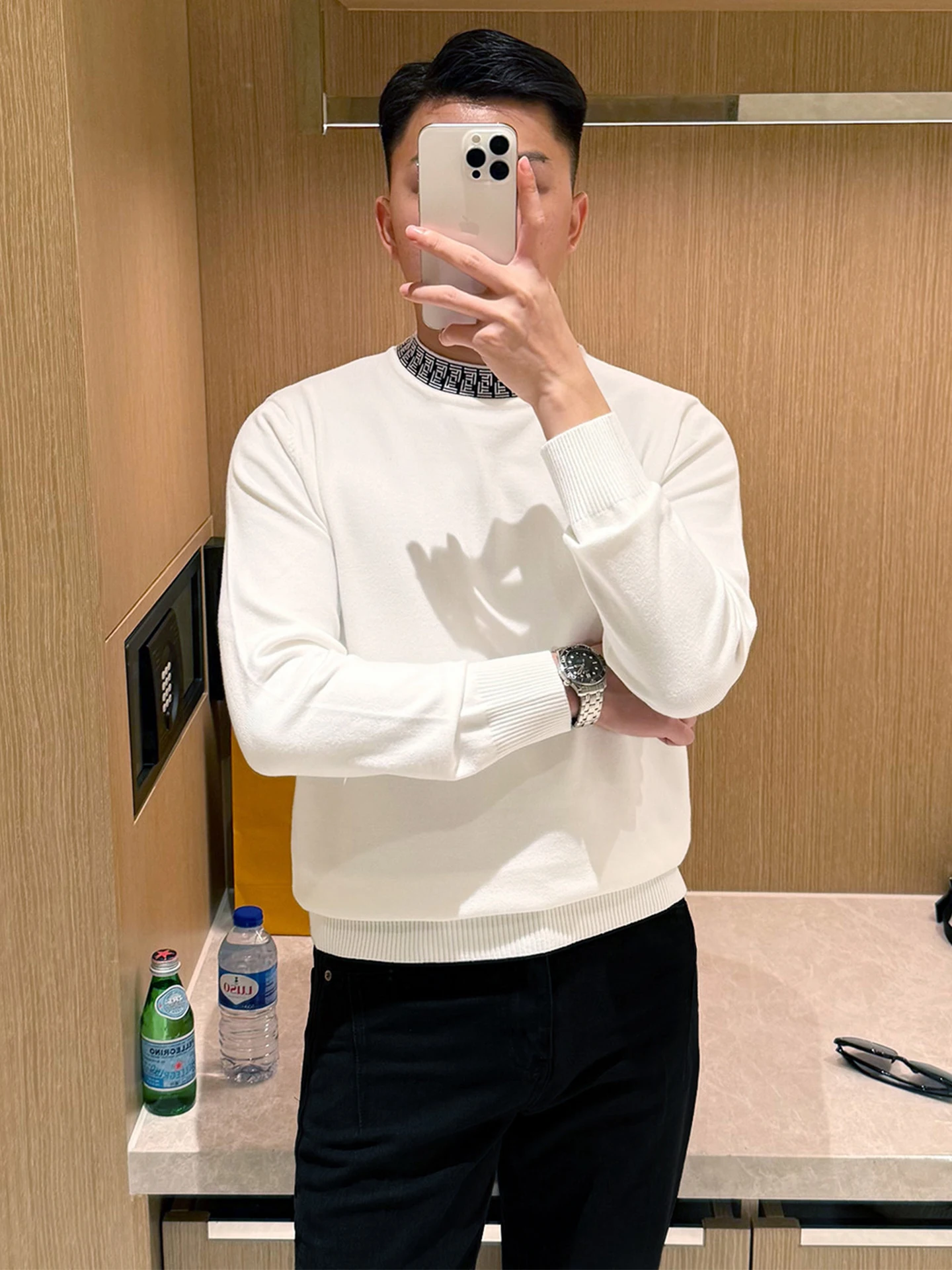 

Мужской вязаный свитер на осень-зиму, базовый слой, круглый вырез, ребристый, модный, винтажный, для путешествий...