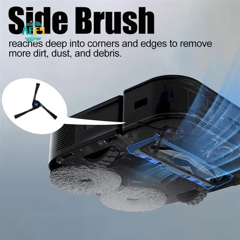 

AEE4-Vacuum Cleaner Replacement Accessories Set For Ecovacs Deebot X2/ X2 Pro/ X2 Omni/ DEX86 Robot Vacuum Rubber Brush