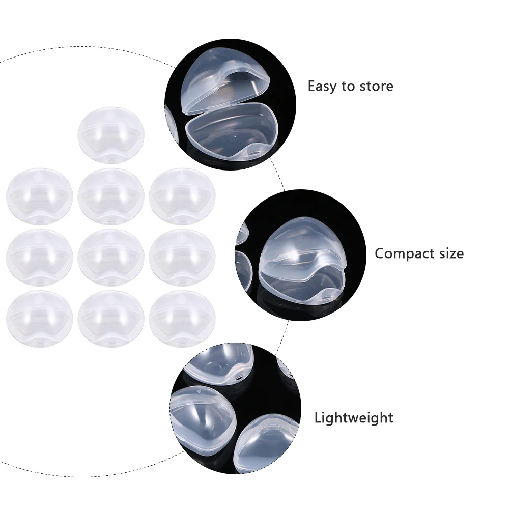 

10Pcs Portable Baby Pacifier Case Compact Dust-Proof Storage Box Infant Toddler Pacifier Holder Travel Container