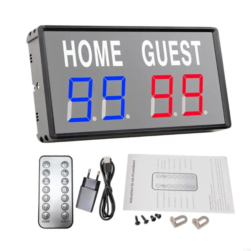

LED Electronic Score Keepers Adjustable Multi-Sport Digital Scoreboard for Basketball Volleyball Badminton Games 24BD