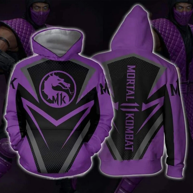 Mortal Kombat 11 Felpe con stampa 3D Uomo Donna Felpa con cappuccio oversize Pullover Felpe con cappuccio Tuta Cappotti Abbigliamento per bambini/da uomo ﻿