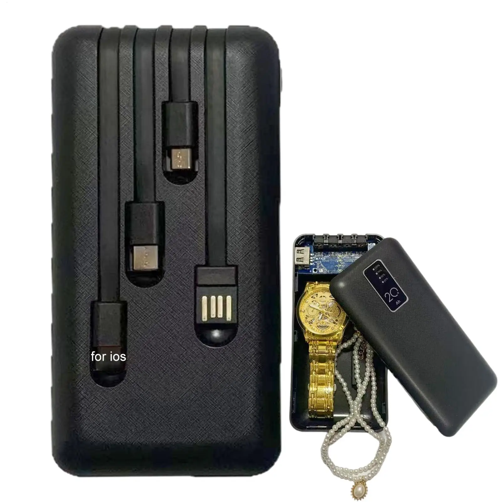 Fake Power Bank Hidding Storage Box Money Keys Cards Storage Hidding Compartment Prank Prop Disguised Valuable Containers