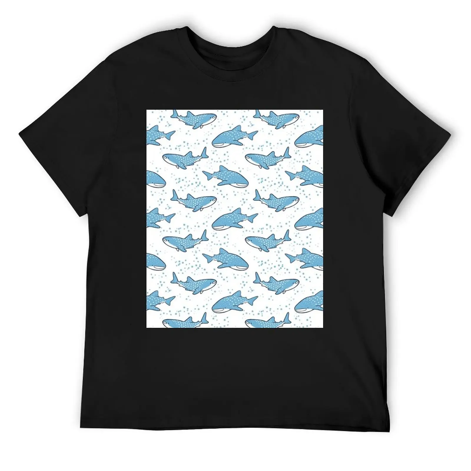 Starry Whale Sharks (Light version) T-Shirt customizeds vintage anime shirt Short sleeve tee Short sleeve tee men