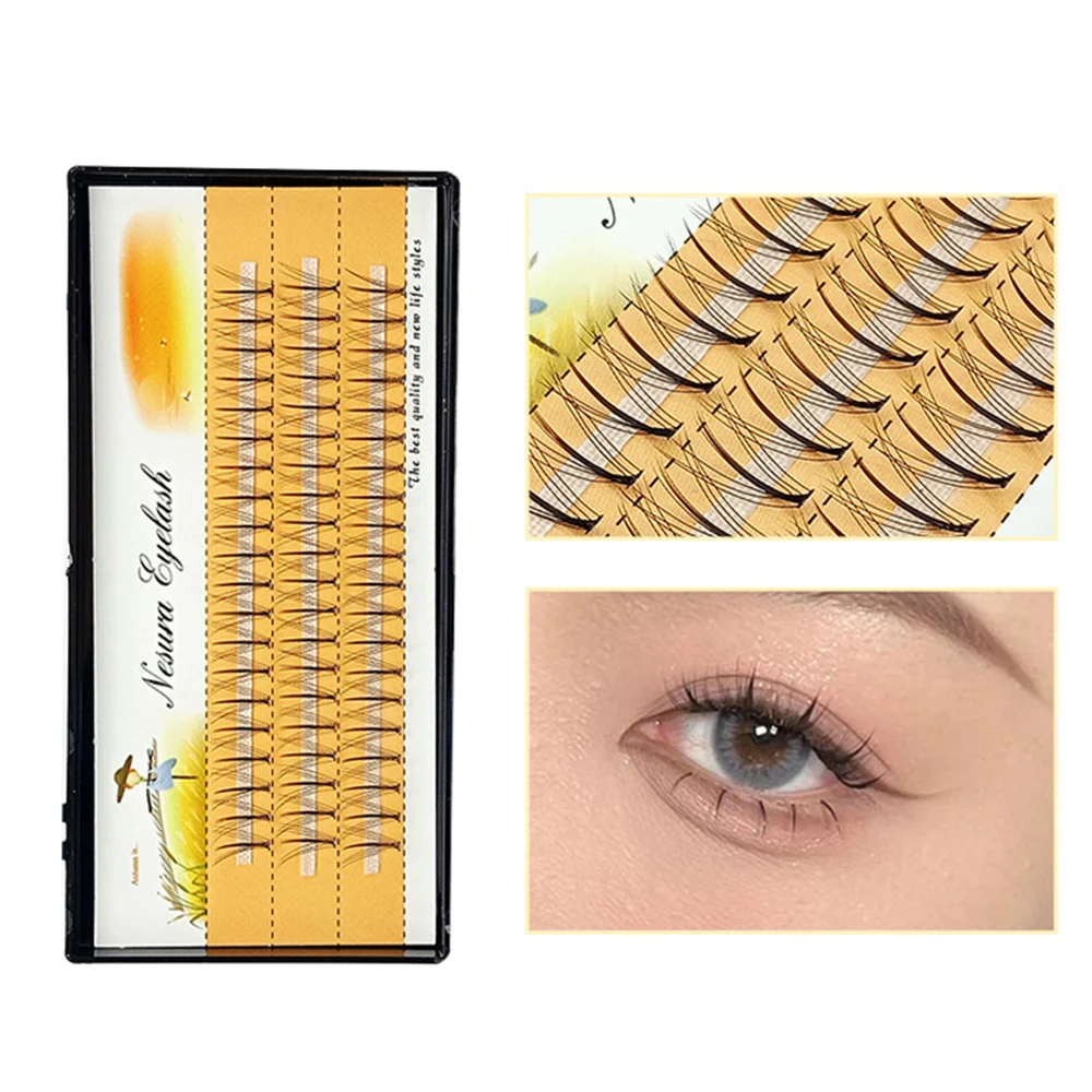 

Professional Makeup 60 clusters Personal Cluster Eyelash Single tuft of M sandwich eyelash Grafting False Eyelashes