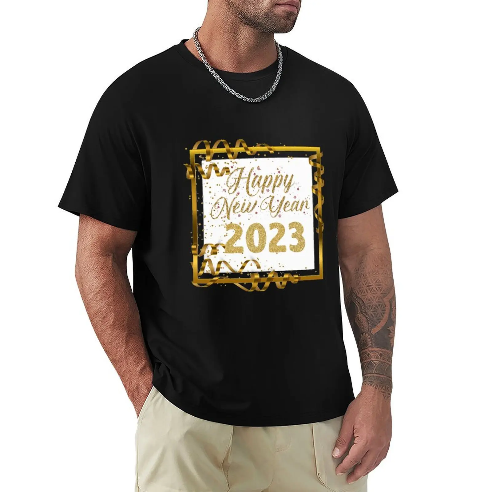 

Happy New Year 2023 T-Shirt luxury t-shirt oversize t-shirts man vintage t shirts black t shirts for men