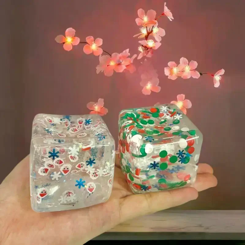 مكعب الإجهاد الإسفنجي من هوليداي تابا - لعبة فيدجيت حسية للأطفال والكبار هدية عيد الميلاد #6