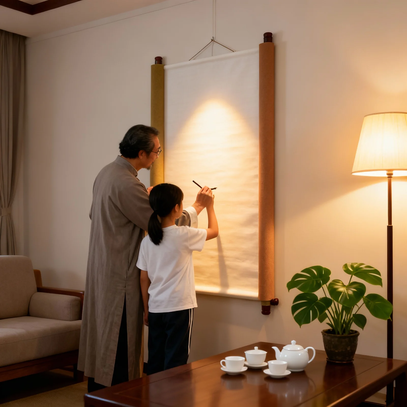 قماش الكتابة المائية للخط الصيني قطعة واحدة من حصيرة الممارسة القابلة لإعادة الاستخدام مع نمط عتيق لمهارة الكتابة اليدوية للمبتدئين