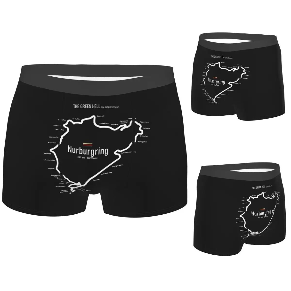 

Boxer Underpants Shorts Nurburgring Panties Men Comfortable Underwear for Homme Man Boyfriend Gifts