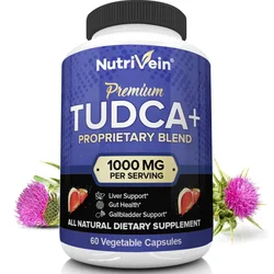 TUDCA Liver Support Supplement 1000 Mg - Antioxidant Rich, Stable Cleansing, Liver Health* Gallbladder Support