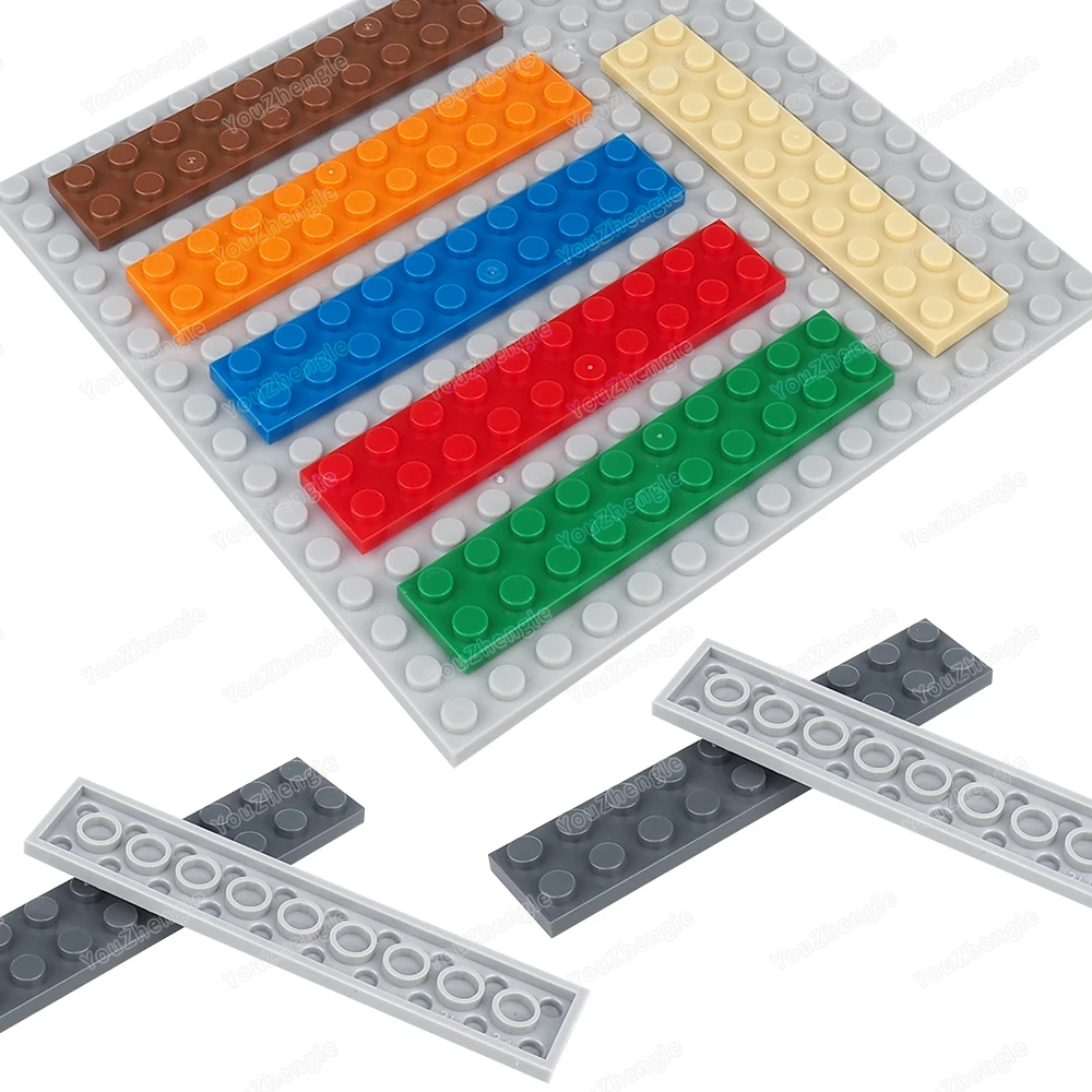 3832 Baustein Grundplatte 2x10 Teile Montage MOC Figuren WW2 Straße Szene Mecha Getriebe Set Szene Modell Teile geschenke DIY Spielzeug