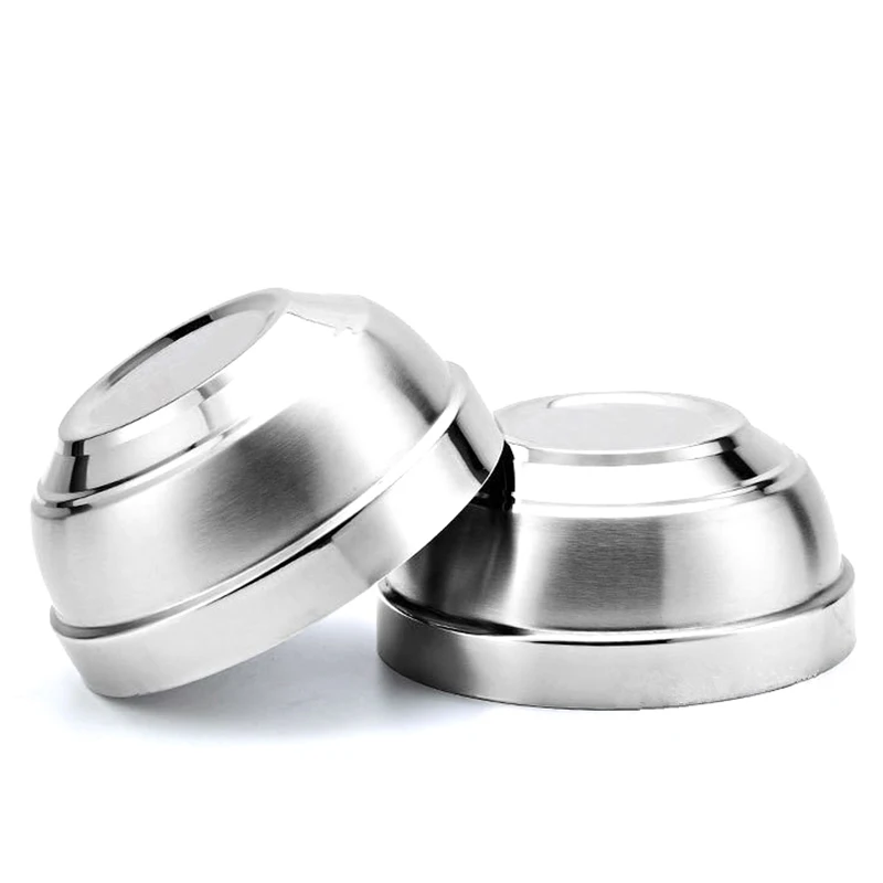 Anti Scalding Bowls Stainless Steel Double-layer Thick Durable Soup Rice Bowls Kindergarten Children\'s Canteen Bowl