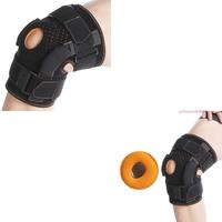 Adjustable Knee Support Brace Hinged Knee Brace with Side Stabilizers Open Patella Support Wrap for Women Men Running D5QD