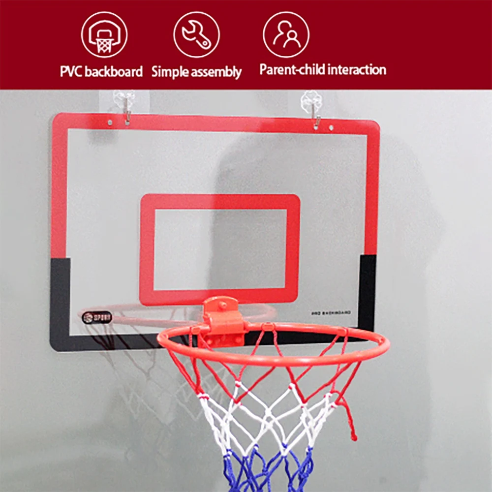 Indoor Mini Basketball Hoop Set for Kids Adjustable Mini Basketball Hoop Set Basketball Toy Gifts for Kids Teens Black