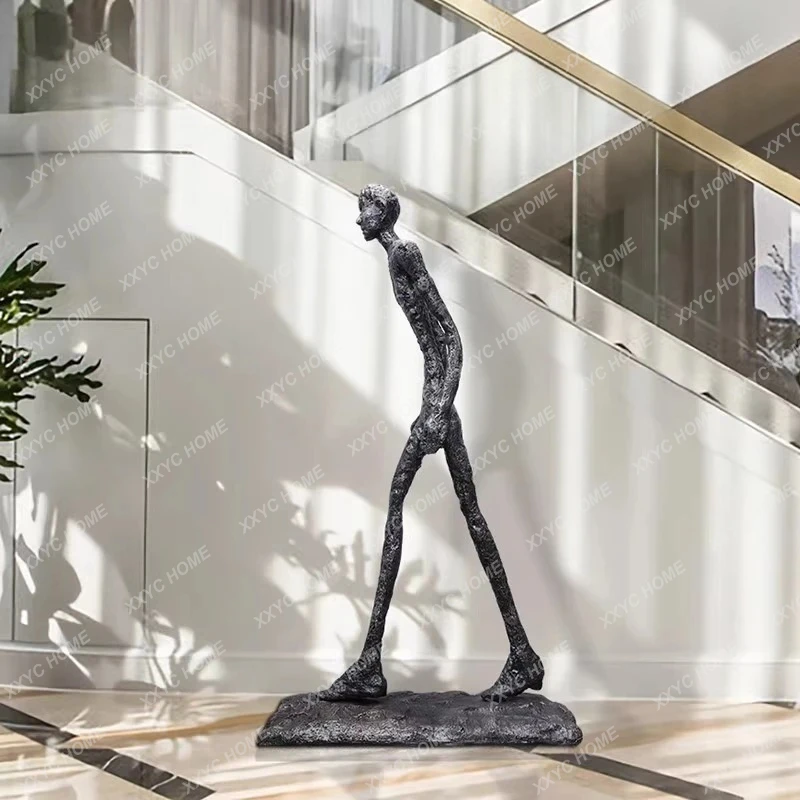 X-S Large abstract figure sculpture Hotel lobby Sales office Entrance Commercial decoration Aisle Welcome floor ornament