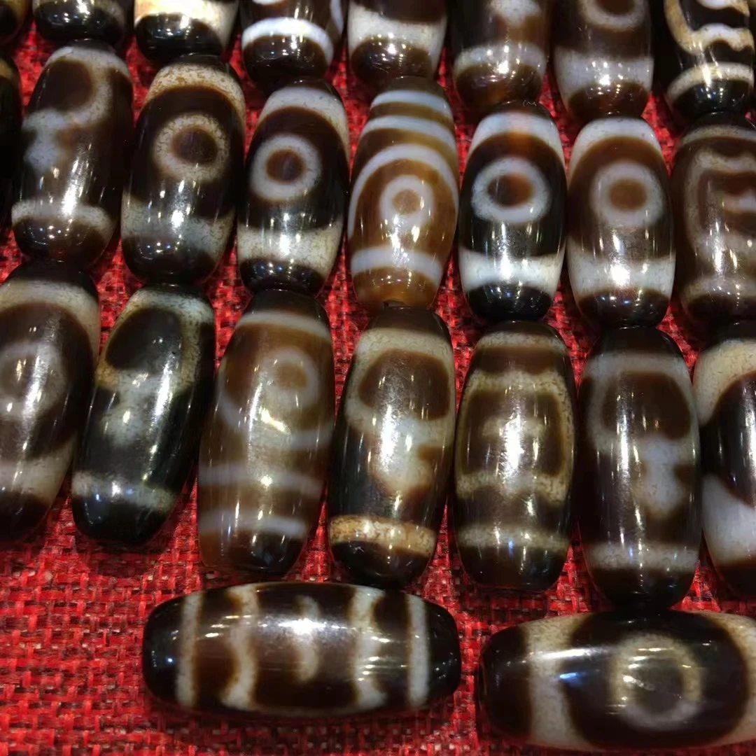 YA20 50pcs/lots Flat shape Fine Natural Agate Stone 10*12*28mm anime Dzi Beads Old Surface items with free shipping