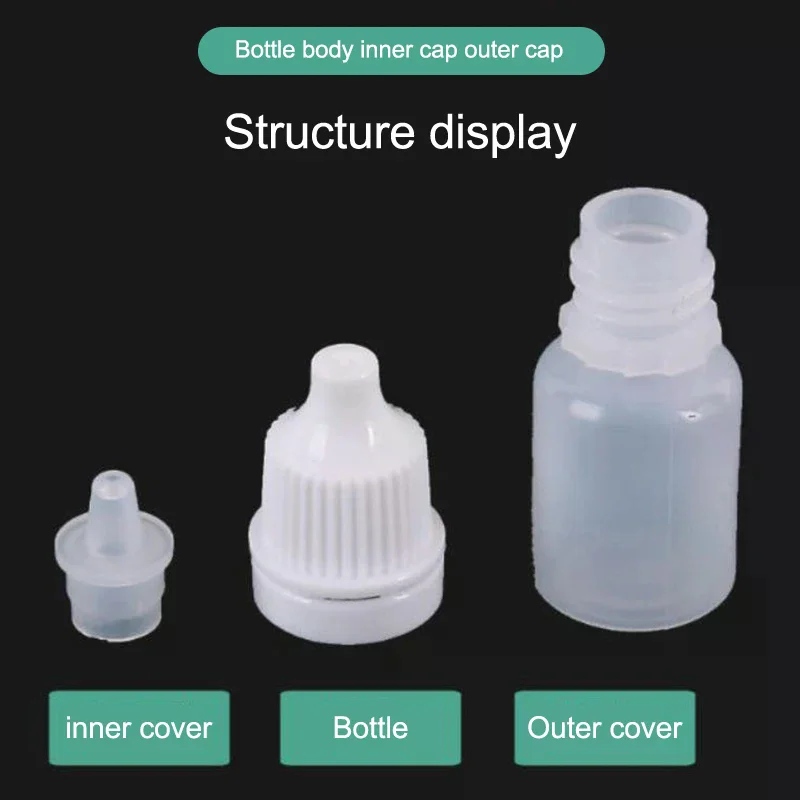 

5Pcs 3/5/10/15/20/30/50/100ml Empty Plastic Dropper Bottle Paint Beauty Oil Ink Squeezable Refillable Bottle Cosmetics Storage