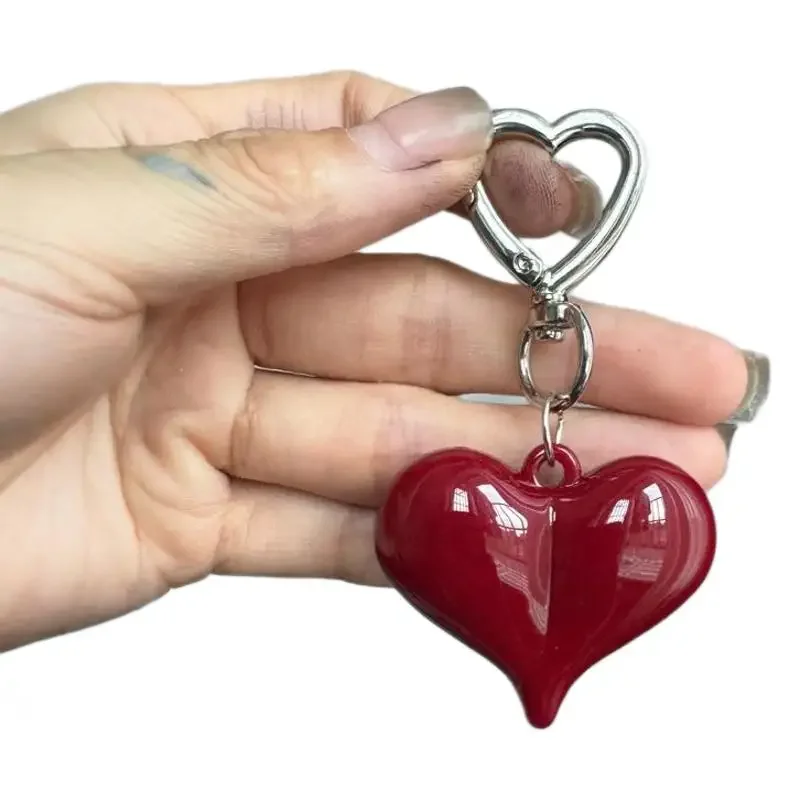 Korean version acrylic bow tie Keychains Advanced temperament Pendant Couple Best Friend Backpack Car Keychain for girl Gift