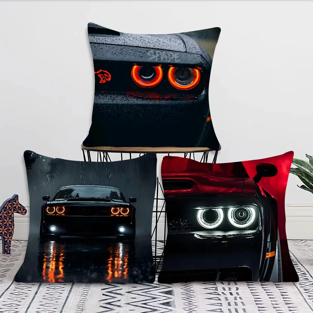 DodgeS Challenger Srt Pillow Case Square Pillow Bedroom Sofa Leisure Comfort Cushion Car Living Room Home Decoration