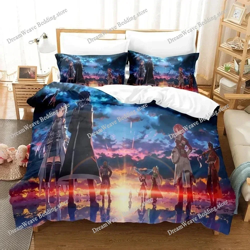 3D Print Sword God Domain Bedding Sets Fashion Duvet Cover Set with Pillowcase Twin Full Queen King Polyester Quilt Cover592FQH