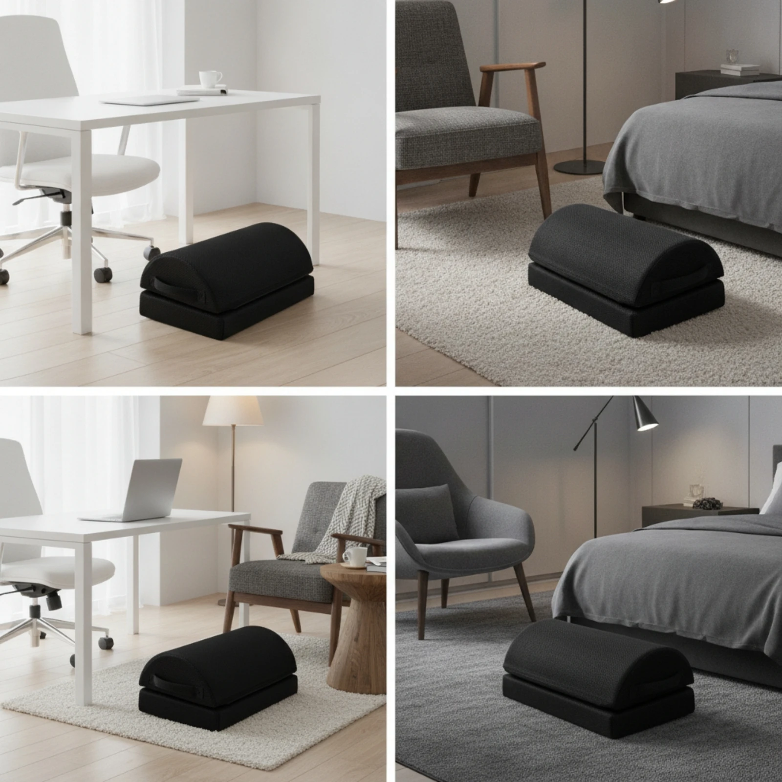 Double-Layer Footrest Supportive Footrest Pillow Under Desk Foot Rest Versatile Office Foot Rest Long-Lasting for Gamers