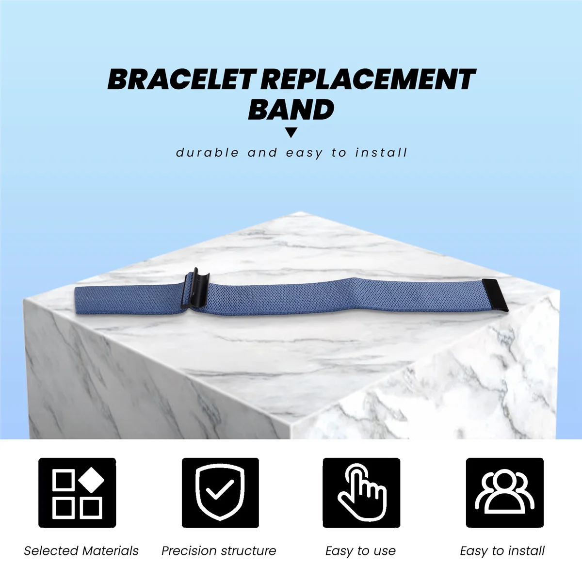 Fitness Tracking Strap Band Replacement for Whoop 4.0 and Whoop 3.0 Adjustable Breathable Band Blue